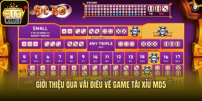 Giới thiệu qua vài điều về game Tài Xỉu MD5